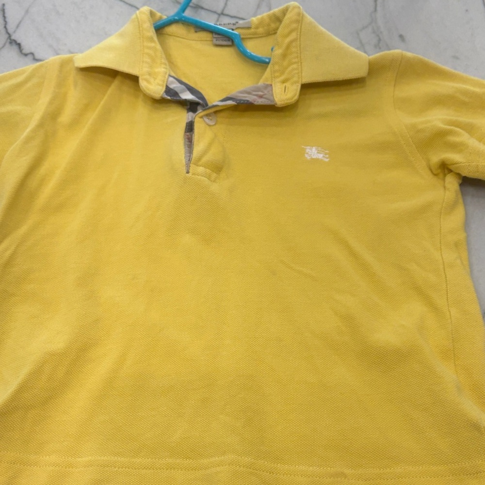 Burberry Yellow Kids Polo Shirt